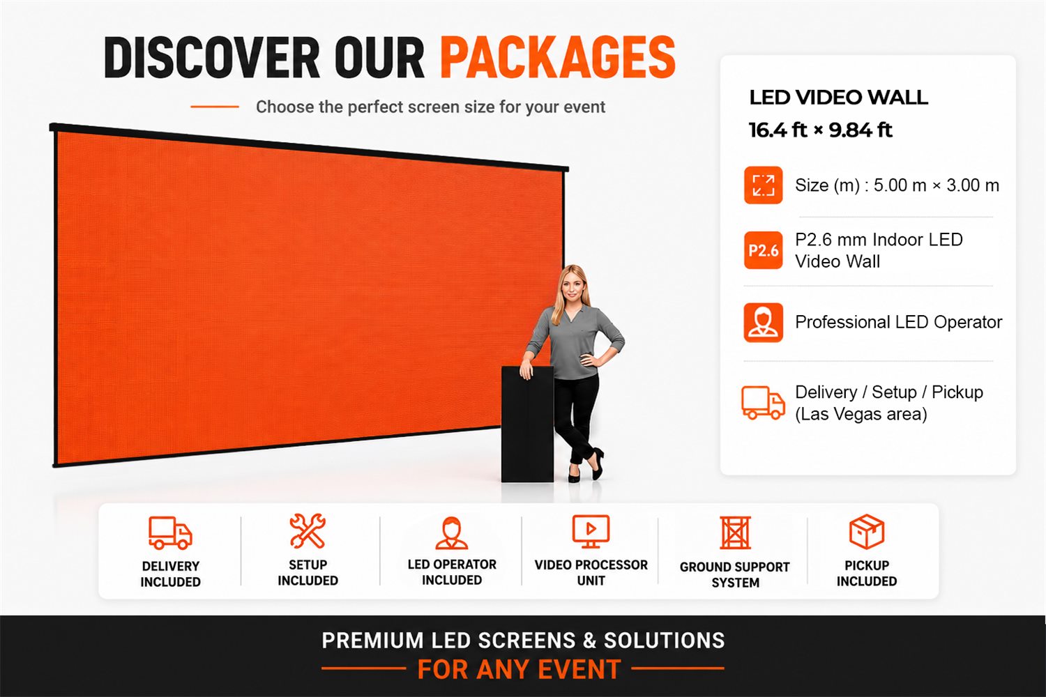 LED Video Wall — 5.00 × 3.00 m