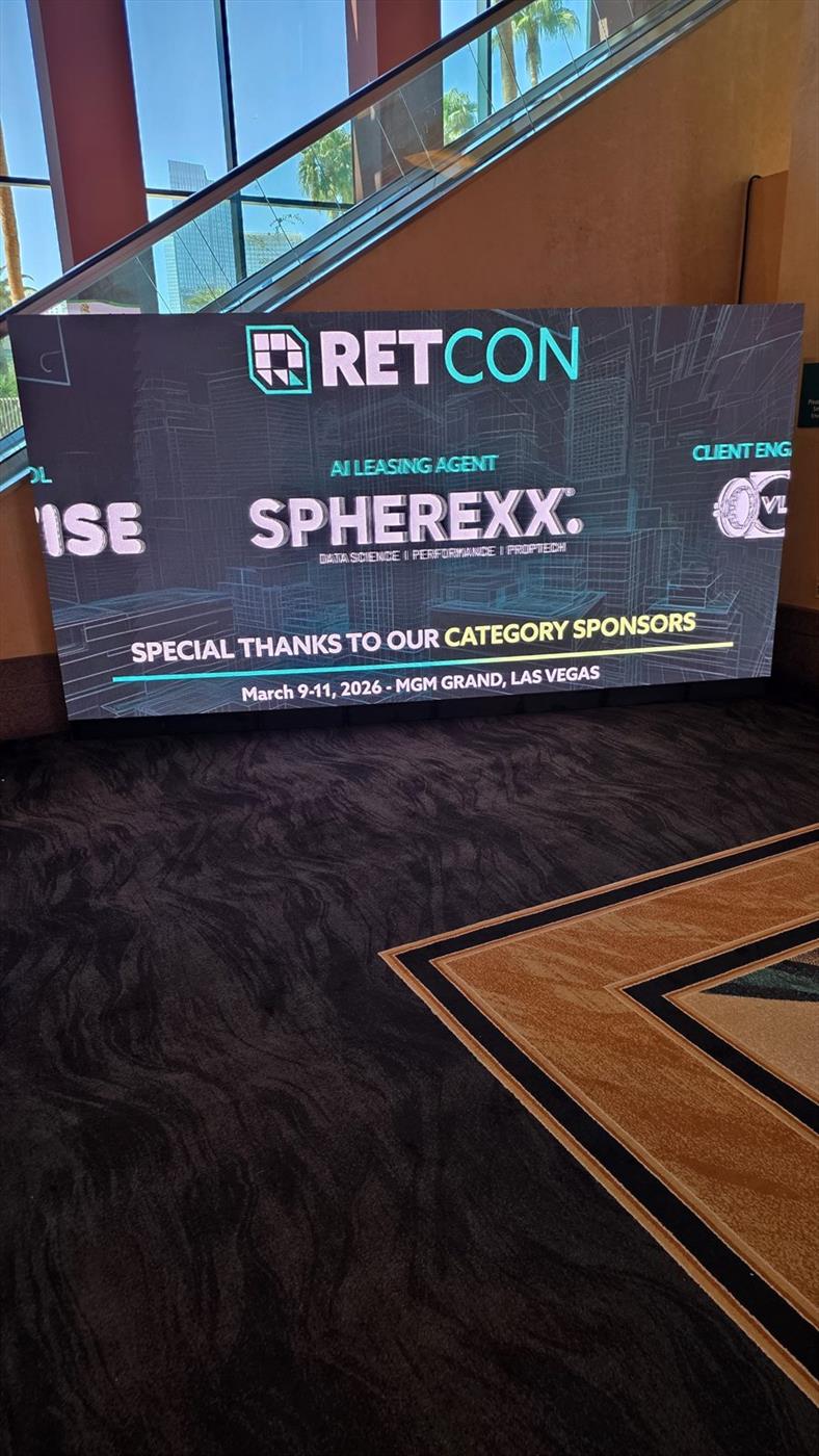 LED video wall used as a sponsor board in a hotel lobby